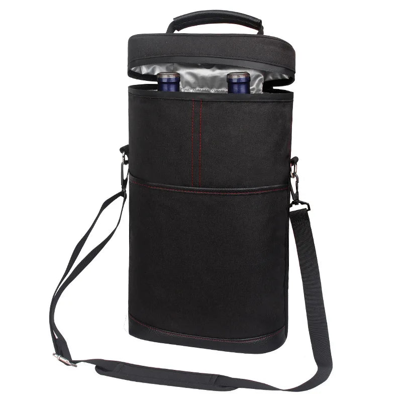 Cooler Bag for 2 Bottles &ndash; Portable Ice Carrier for Picnic
