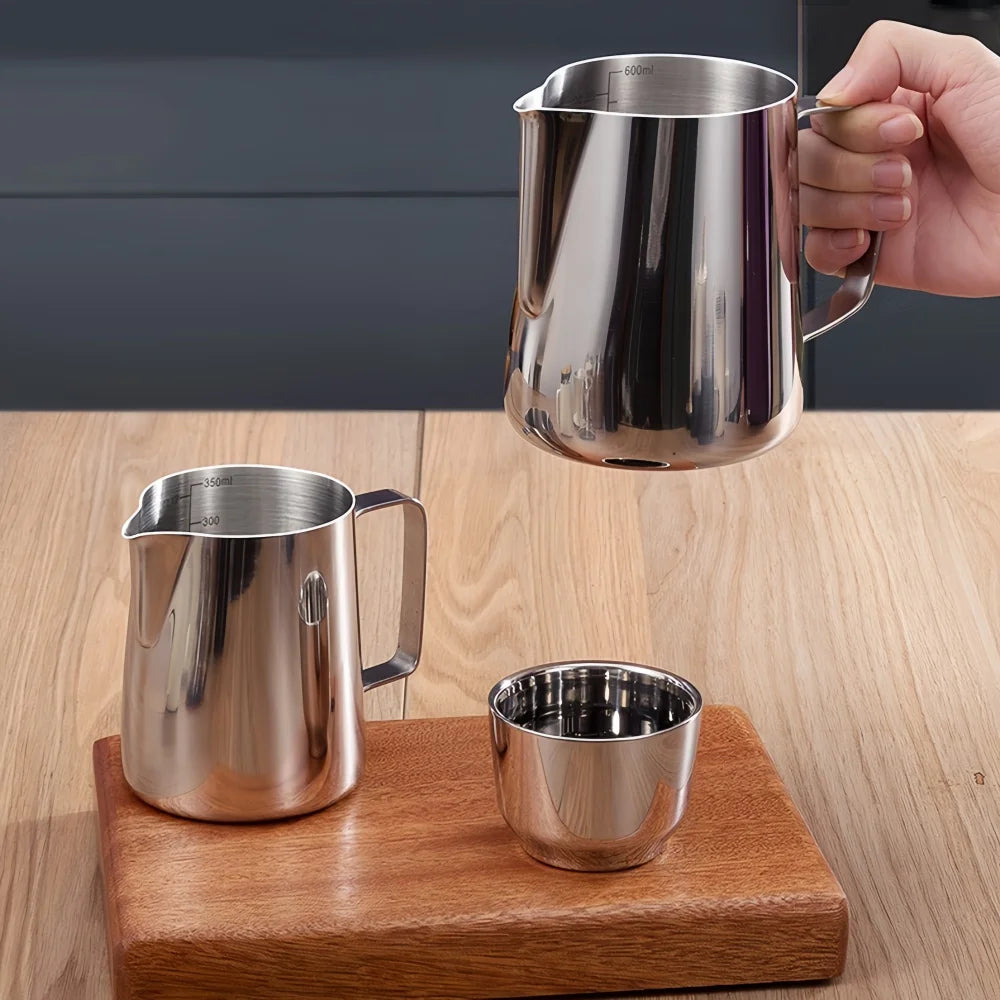 WUWANLI Stainless Steel Coffee Milk Frother Jug &ndash; Professional Barista Quality