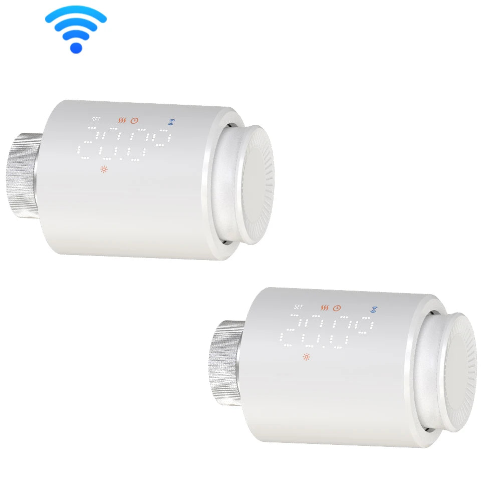 Tuya Smart WiFi Thermostatic Radiator Valve TRV &ndash; Remote App 2pcs WiFi / 3 x 1.5V
