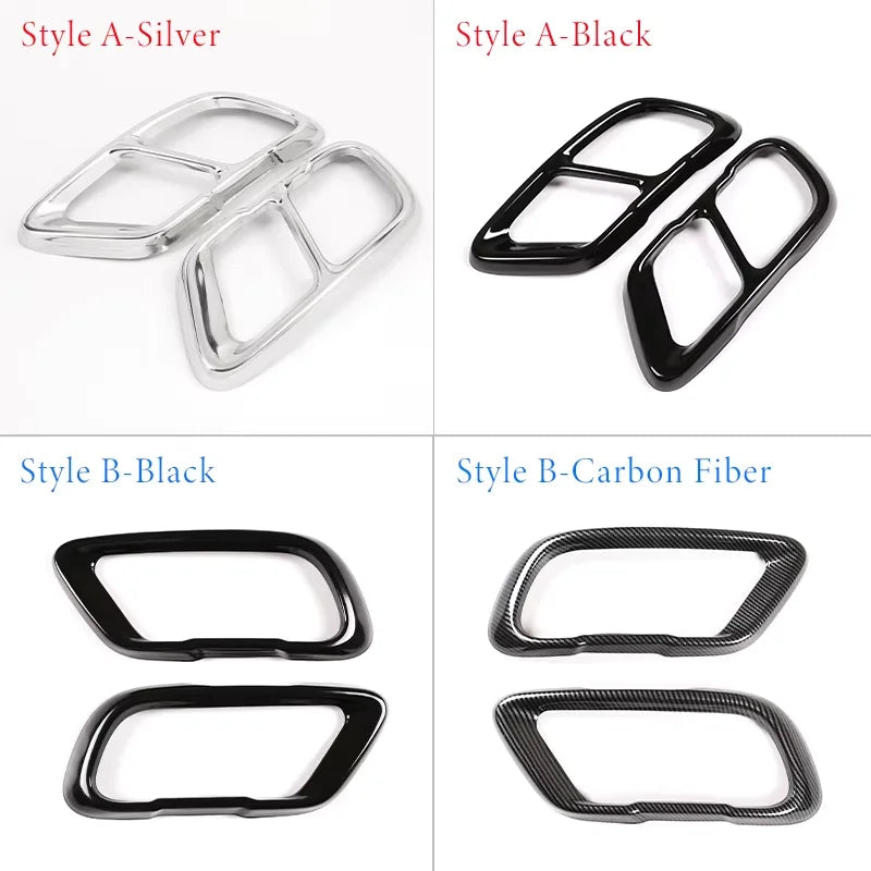 Copertura terminale di scarico nera in acciaio inox per BMW X5 X7 G05 G07