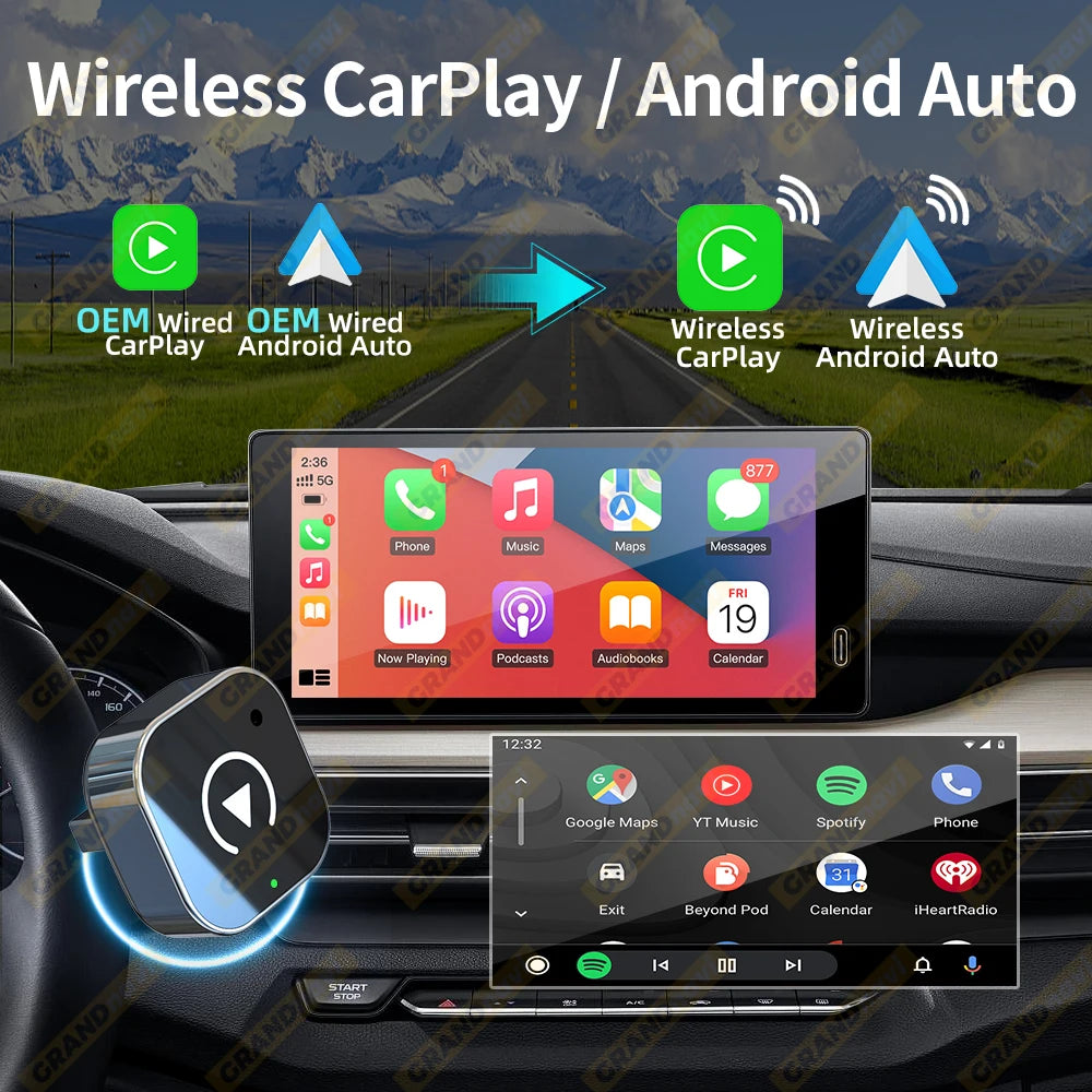 New Wireless CarPlay Android Auto Dongle &ndash; Plug And Play