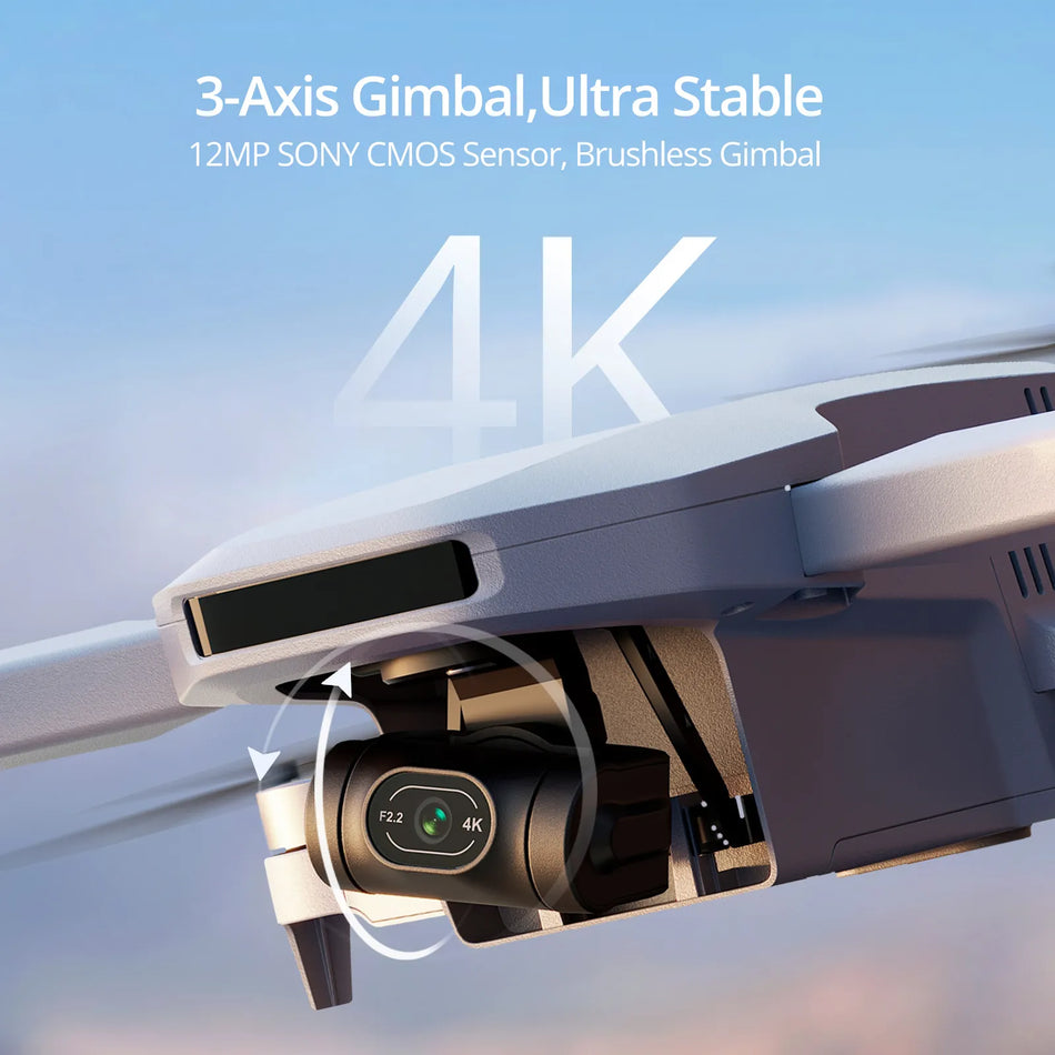 🟠 Potensic Mini Drone 3 Axis Gimbal 6km GPS 4K Επαγγελματική κάμερα Dronesless RC Toy Quadcopter για δώρα ταξιδιού Atom