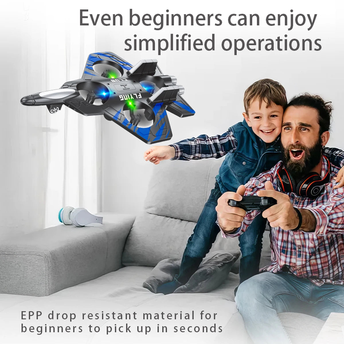 Airmodel Gravity Glider &ndash; Colorful Lights with Fall Resistant Design