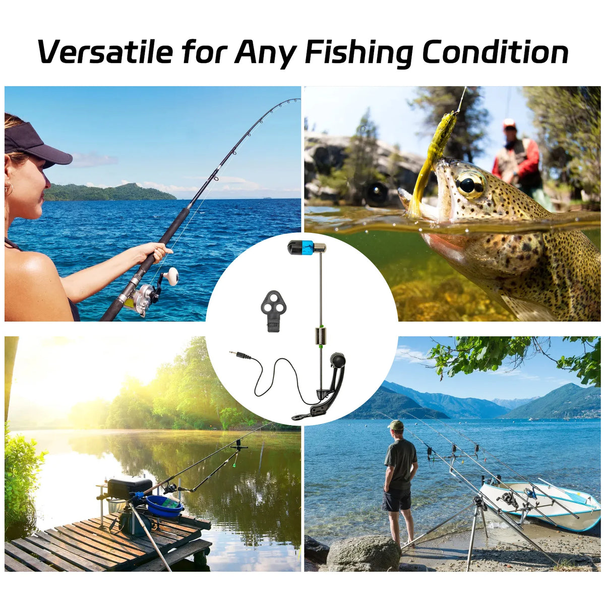 Carp Rod Strikes Indicators &ndash; No Missed Bites LED Alerts
