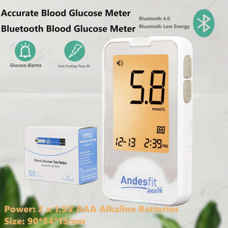Schbit Wireless Bluetooth Blood Glucose Meter &ndash; Quick and Accurate Measurements