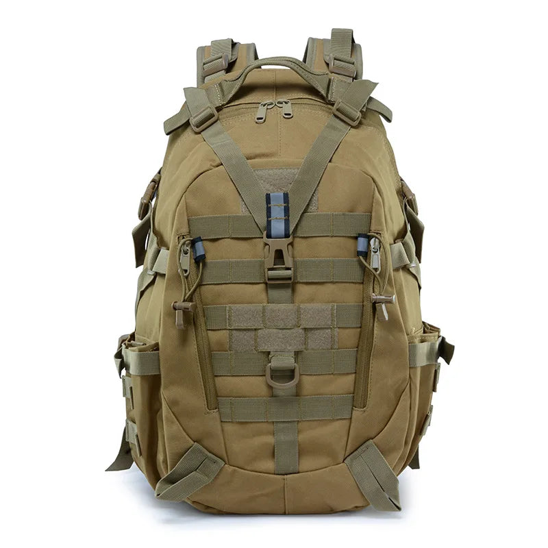 Tactical Camping Backpack Molle Rucksack &ndash; Heavy Duty Nylon