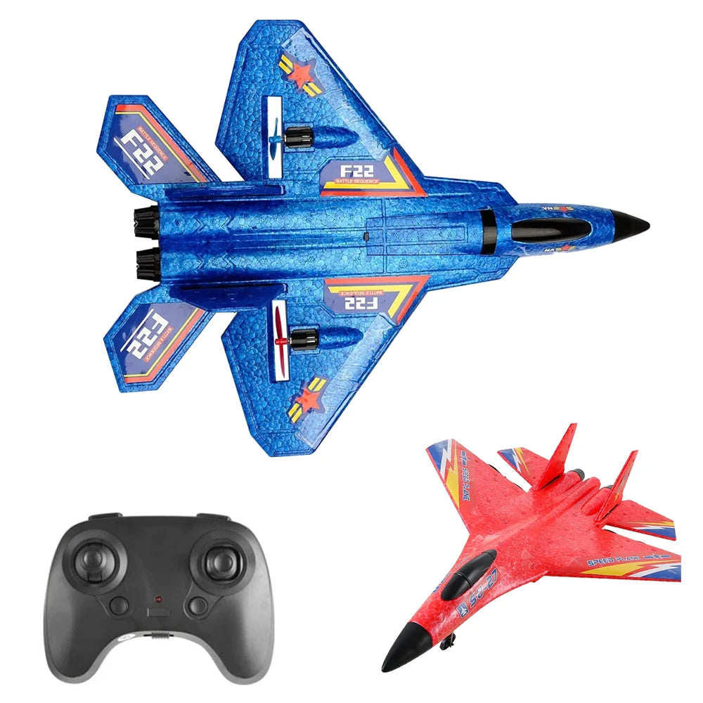 F22 RC Plane SU27 2.4G EPP Foam Glider &ndash; LED Lighting