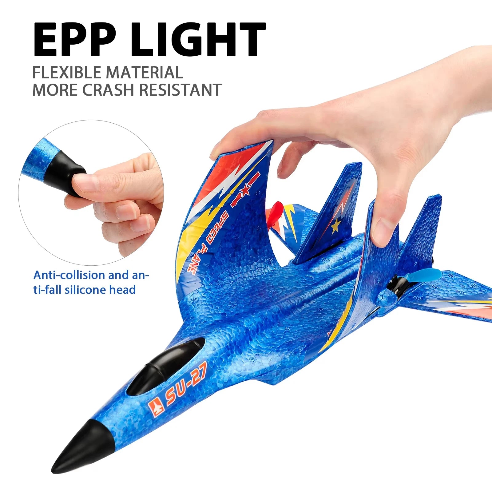 F22 RC Plane SU27 2.4G EPP Foam Glider &ndash; LED Lighting