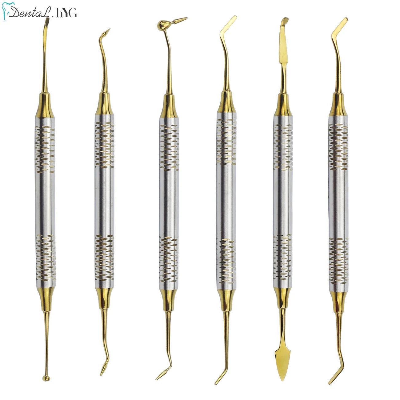 6Pcs Kit Dental Spatulas &ndash; Autoclavable Stainless Steel