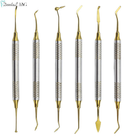 6Pcs Kit Dental Spatulas &ndash; Autoclavable Stainless Steel
