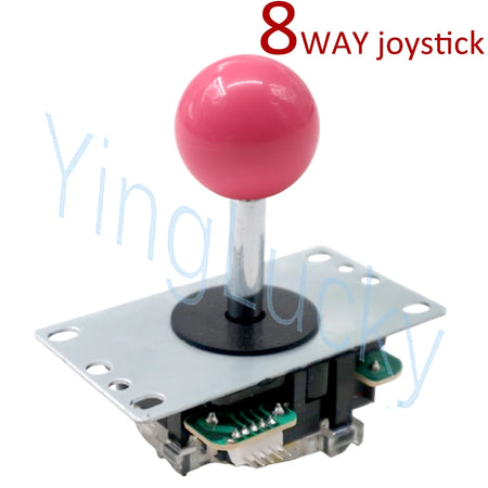 Arcade Joysticks 8-Way 5Pin &ndash; Sanwa Style Precision for Game Consoles 5p-8way-pink