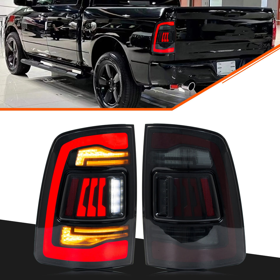 Xunder LED tylne światła do Dodge Ram 1500 2500 3500 2008 2018 4. generacji dynamiczne animowane sekwencyjne lampy kierunkowskazów