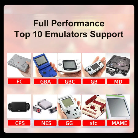 GAMINJA X7 Handheld Game Console with 10,000 Built-in Games and 4.3-Inch IPS Screen