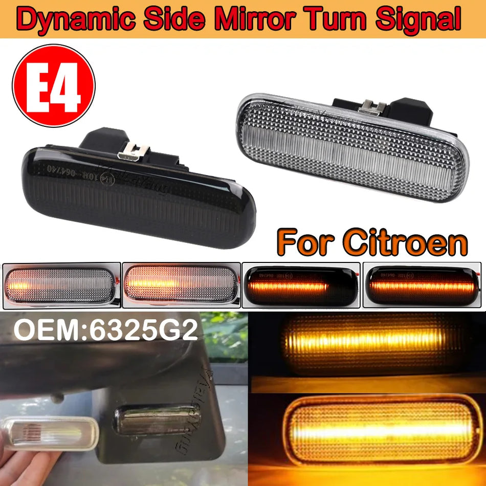 Feux de position LED dynamiques pour Citroën C4 I Sedan Coupé