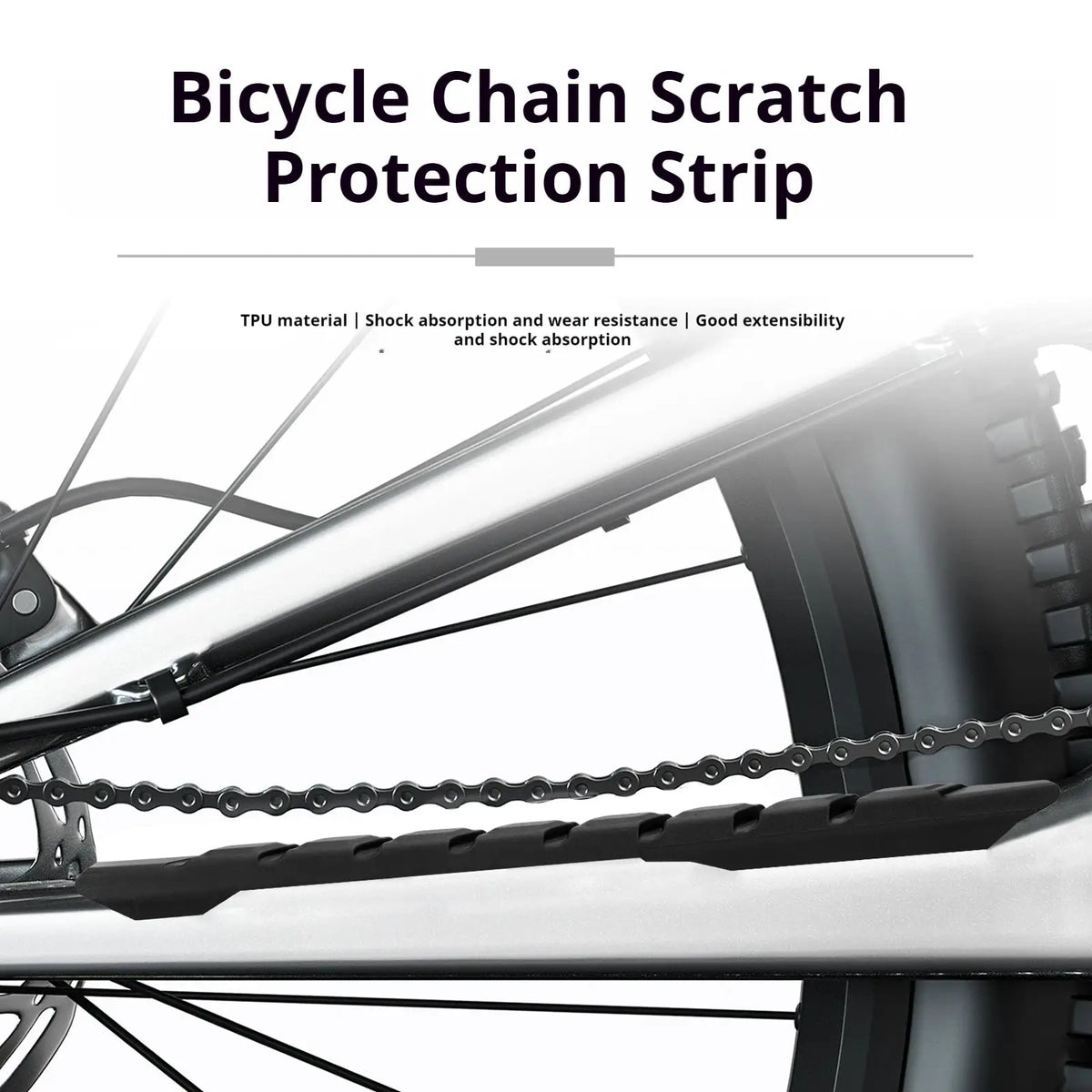 ENLEE Bicycle Chain Protector Road And Mountain Bike TPU Frame Chain Anti-Scratch And Wear-Resistant Strip by InterCyprus Trading Ltd