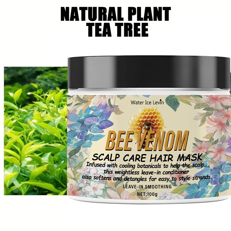 Water Ice Levin Unisex Bee Venom Keratin Hair Mask &ndash; Deep Moisturizing Treatment for Dry Hair