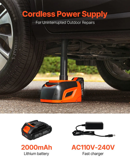 SucceBuy Electric Car Jack &ndash; 5T Adjustable With LED Light