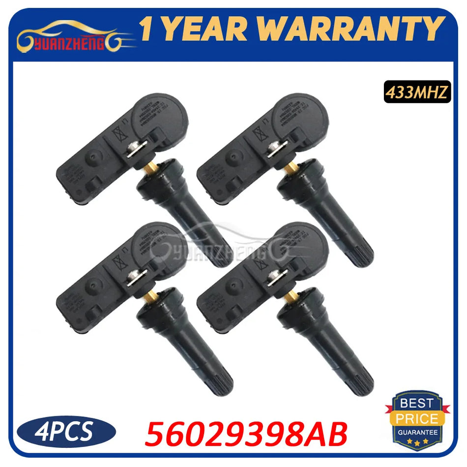 Chrysler Town and Country Van TPMS Jutiklis 433MHz Padangų Slėgio Stebėjimo Sistema