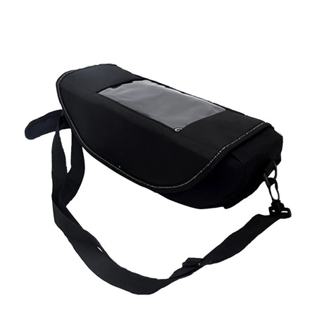 Universal Motorcycle Handlebar Bag &ndash; Waterproof Touchscreen Storage Black