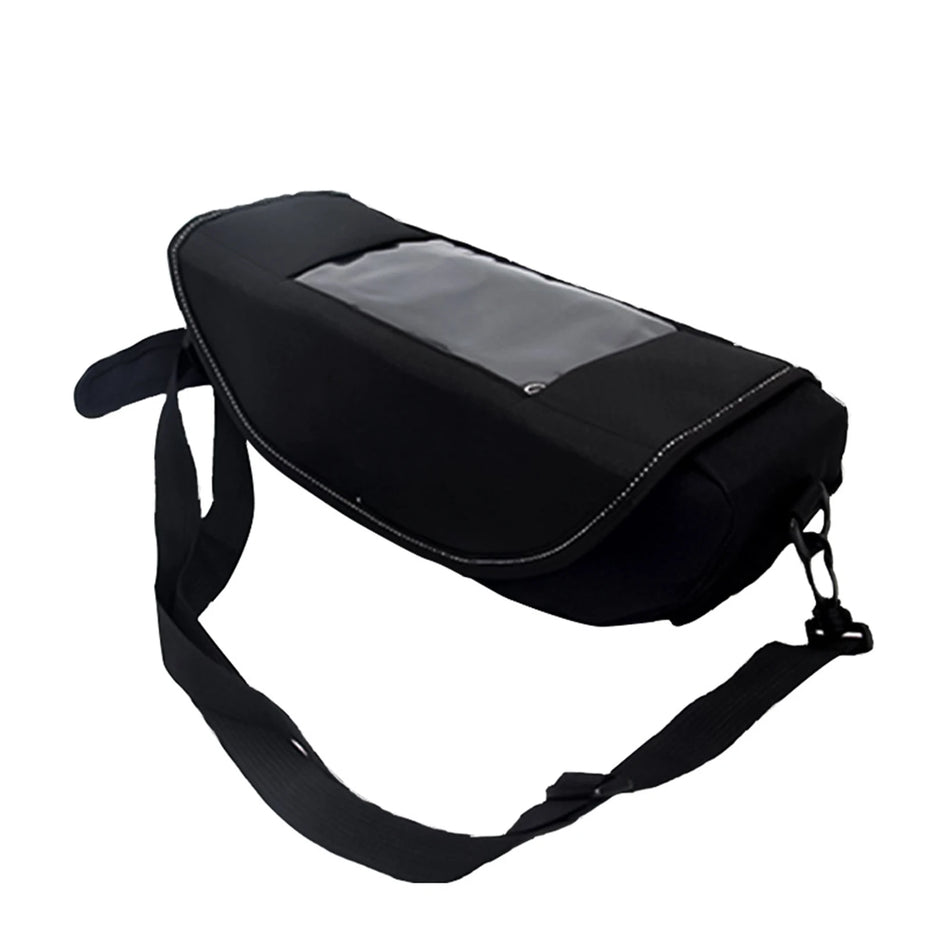 Universal Motorcycle Handlebar Bag &ndash; Waterproof Touchscreen Storage Black
