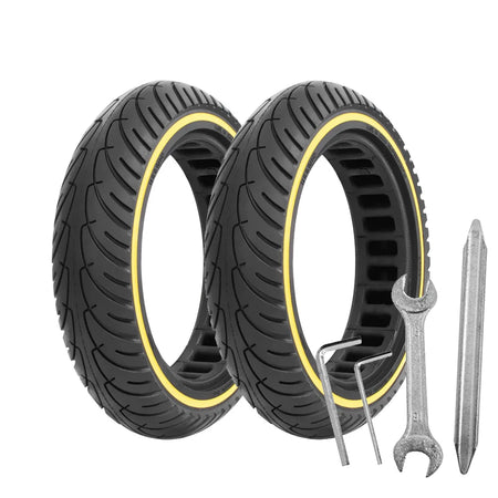 8.5 Inch Honeycomb Solid Tire for Xiaomi M365 - Shockproof yellow