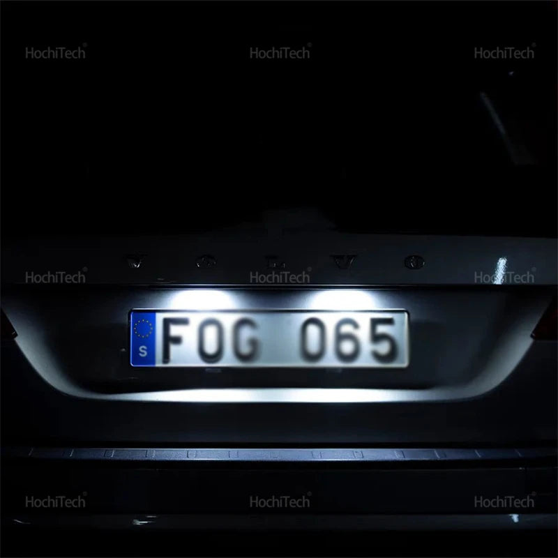 Baltas LED numura zīmes gaismas Canbus komplekts Volvo S60 S80 V70 XC70 XC90