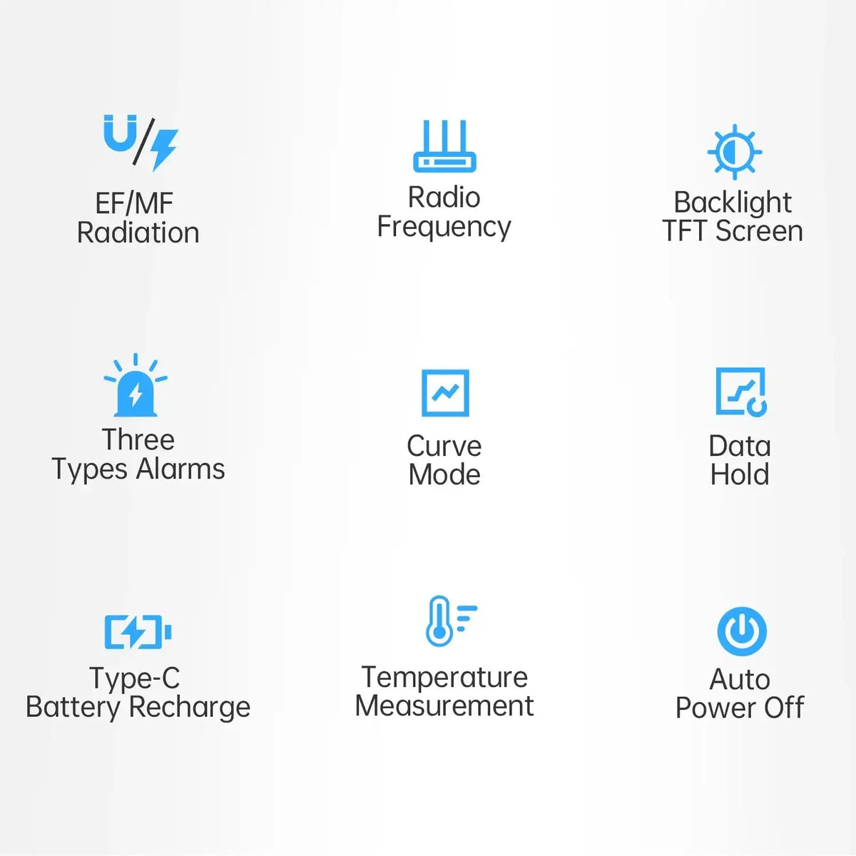 FNIRSI ERD-10 4In1 Electromagnetic Field Detector RF Temp