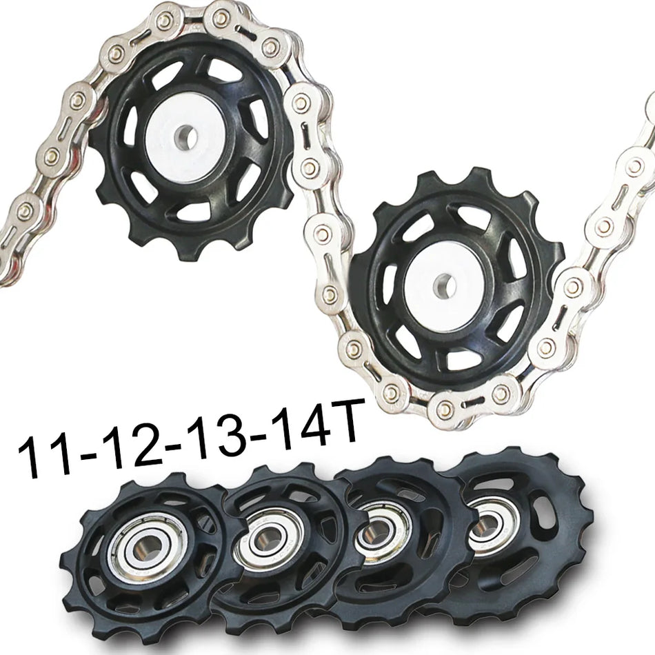 Kocevlo 11T 12T 13T 14T Bearing Pulleys for Rear Derailleur, Shimano Compatible POM Jockey Wheels