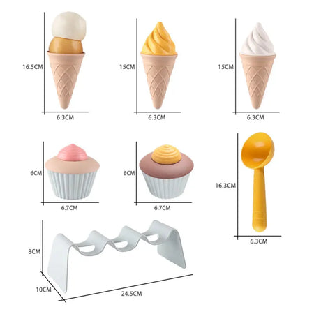 TTF01006 Ice Cream Kitchen Toy &ndash; Safe Wheat Straw Play