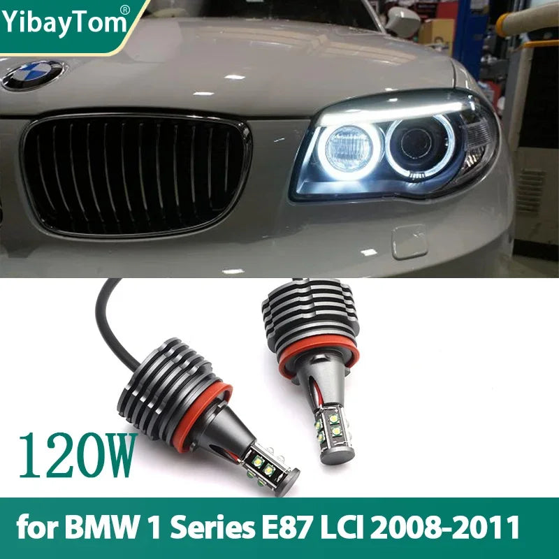 LED-enkeli-silmärengas lamput H8 BMW 1-sarja E87 LCI 116i 118i