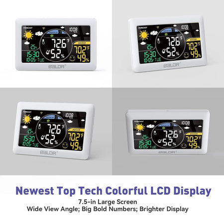 BALDR WiFi Weather Station with App-Controlled Indoor/Outdoor Monitoring