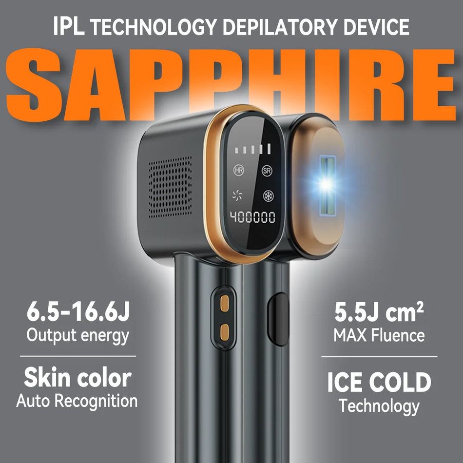 IPL Hair Removal Epilator With Ice Cool Technology Home Use
