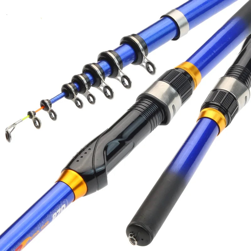 PROXPE Telescopic Rock Fishing Rod - Carbon Fiber, Lightweight &amp; Portable