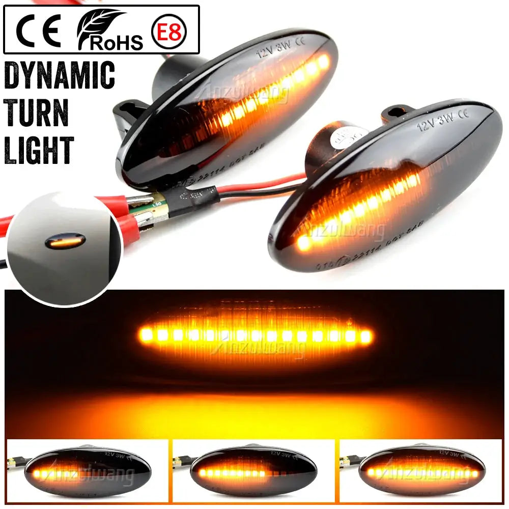 LED Side Marker Lights For Nissan Qashqai Juke Note Leaf by InterCyprus Trading Ltd