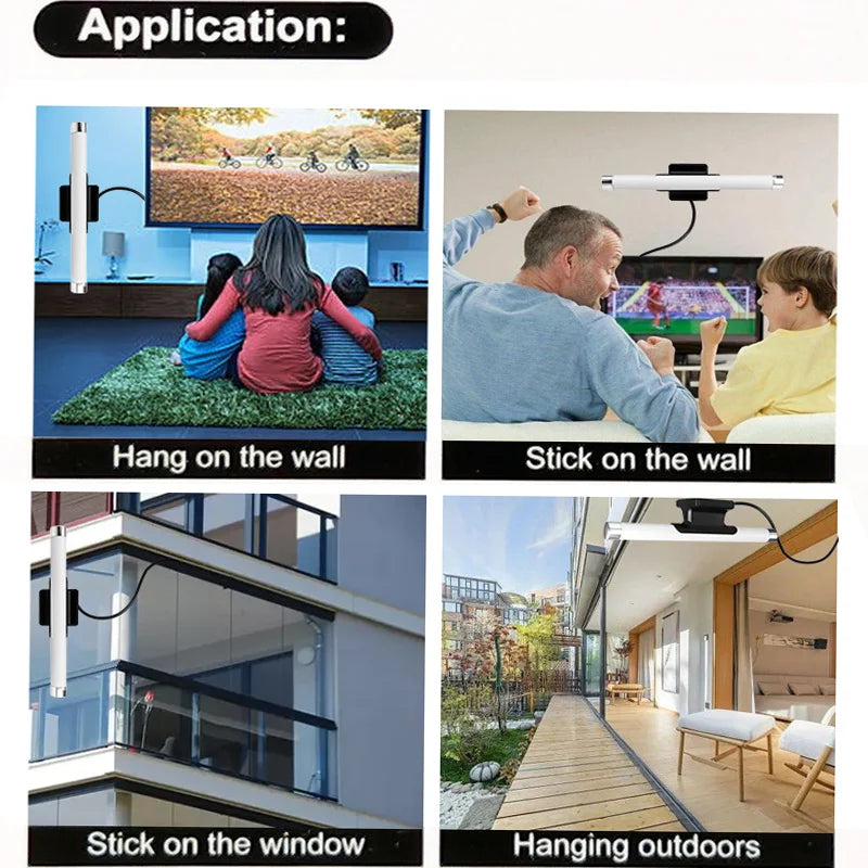 DUTRIEUX Indoor VHF UHF Digital Amplified TV Antenna