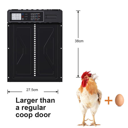 PFS-172C Large Automatic Chicken Coop Door &ndash; Timer LCD Screen
