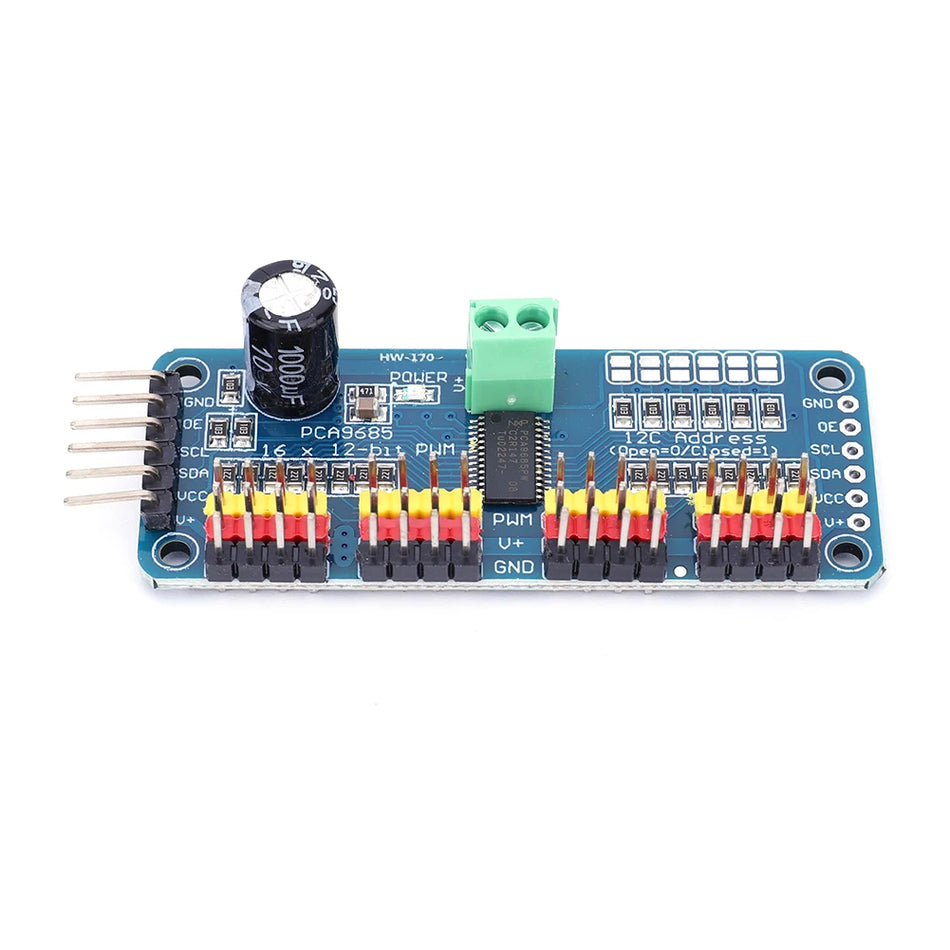 PCA9685 16 Κανάλι PWM Σερβοκινητήρας IIC Για Arduino Pi