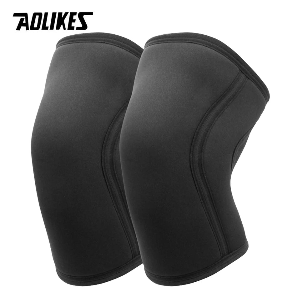 Mangas de Joelho em Neoprene de 7mm para Levantamento de Pesos, Agachamentos e Levantamentos Terra