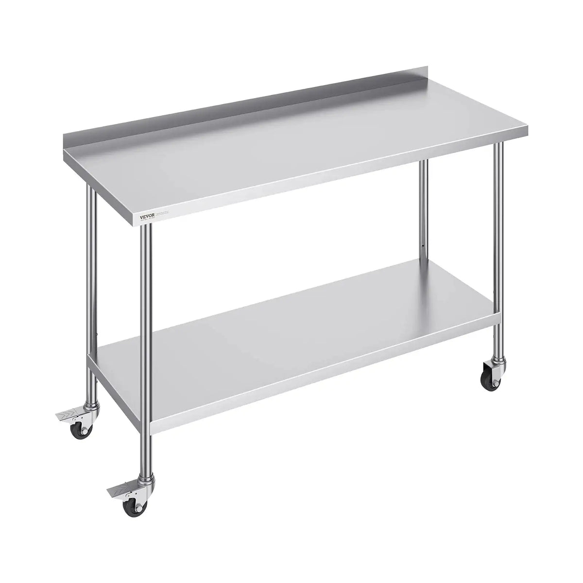 Stainless Steel Work Table With Casters Heavy Duty 24x60