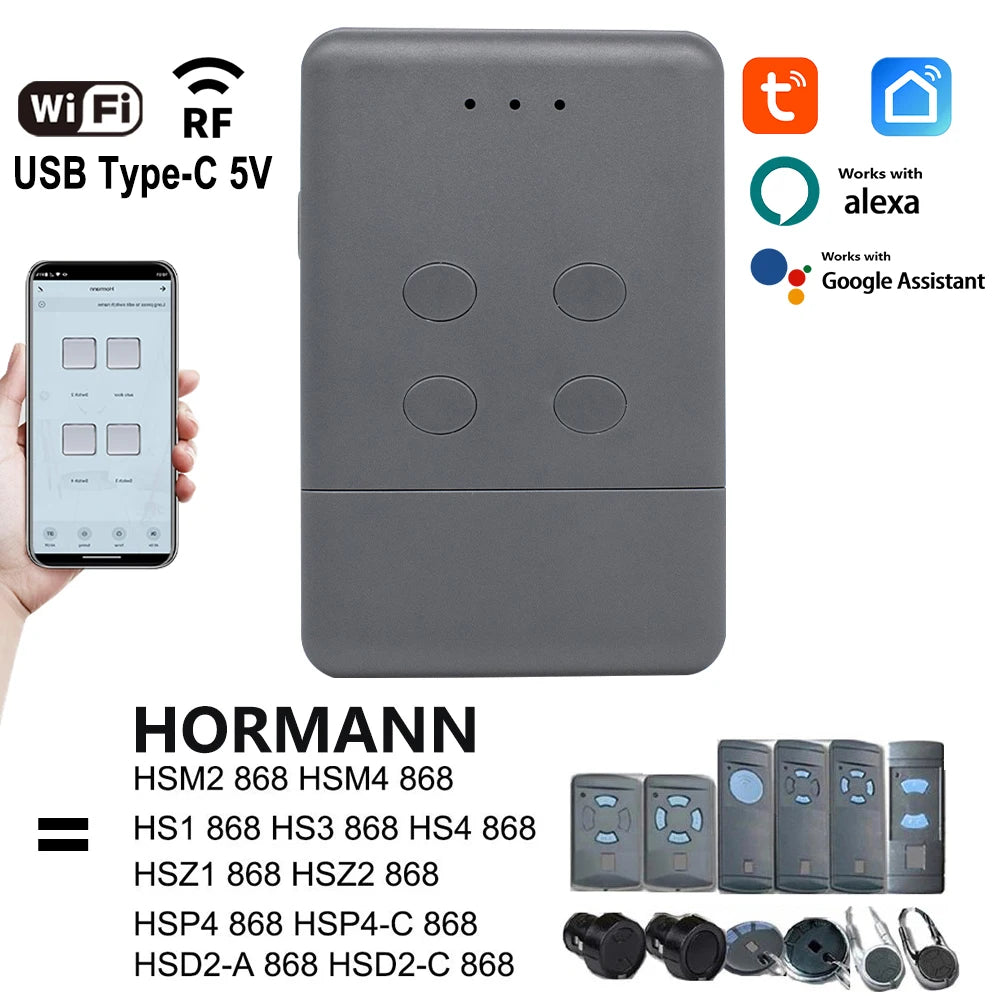 Buy Hormann 868MHz Tuya WiFi Garage Door Remote - Smart Control Default Title