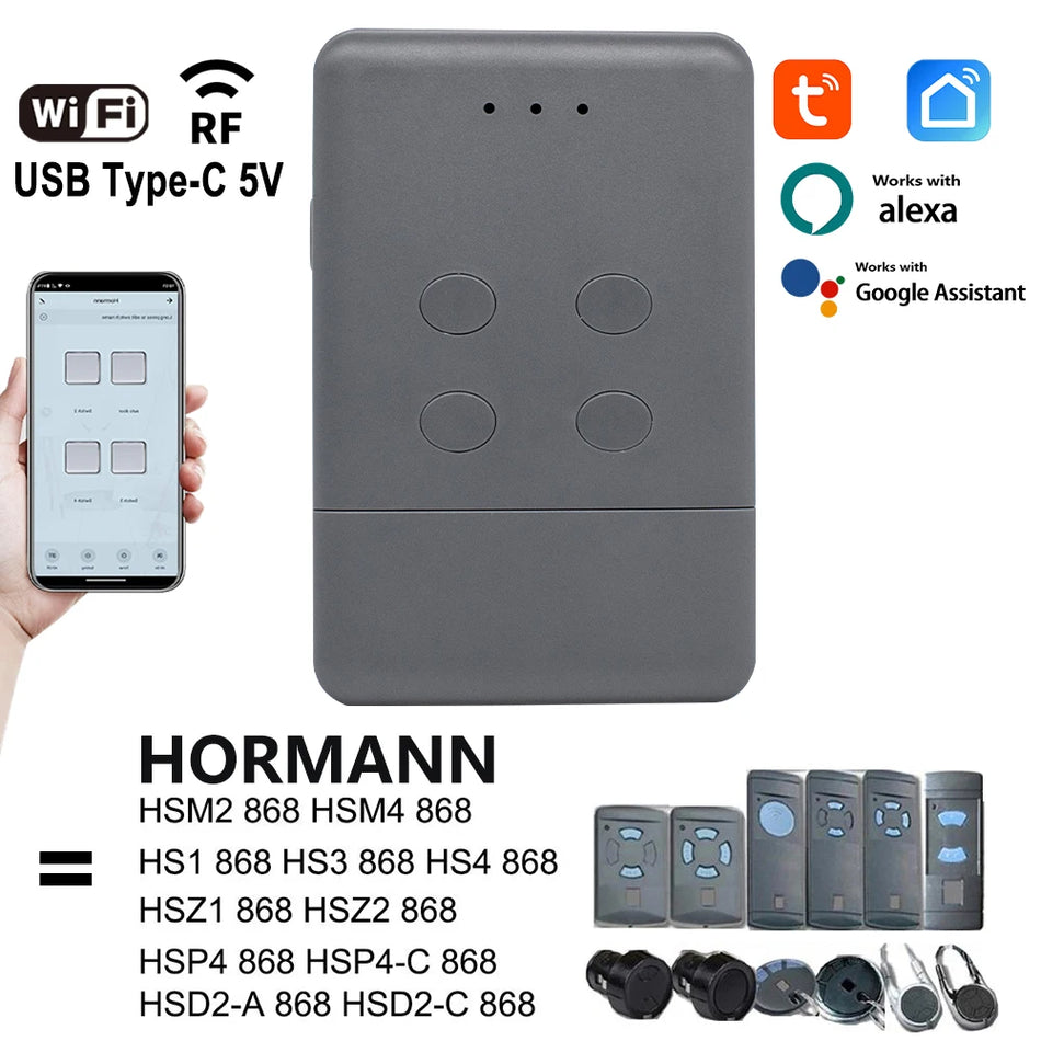 Buy Hormann 868MHz Tuya WiFi Garage Door Remote - Smart Control Default Title