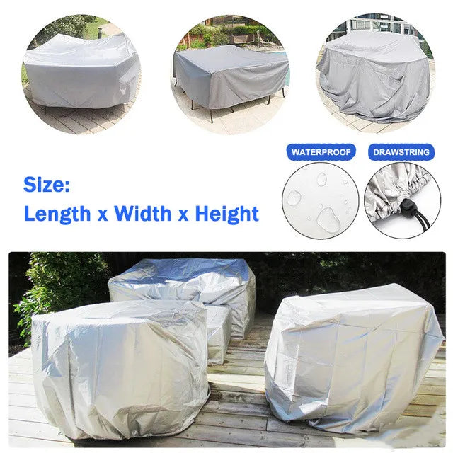 Real Outdoor Cover For Garden Furniture &ndash; UV Protected Silver / 270x180x89cm