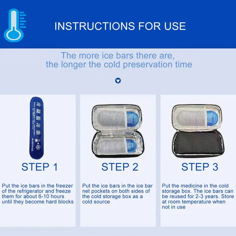Reusable Insulin Cooling Travel Case &ndash; Portable Gel Pocket