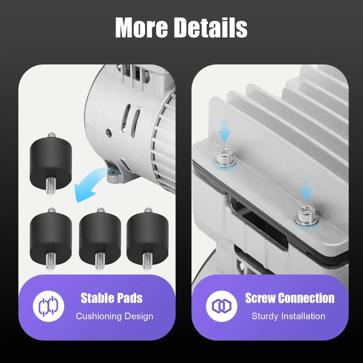 750W Oil-Free Air Compressor &ndash; Ultra-Quiet Operation