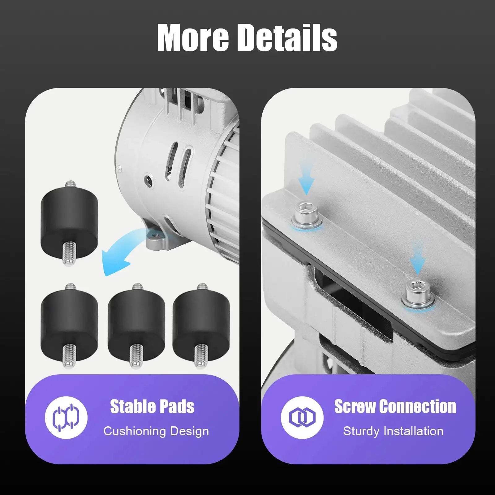 750W Oil-Free Air Compressor &ndash; Ultra-Quiet Operation