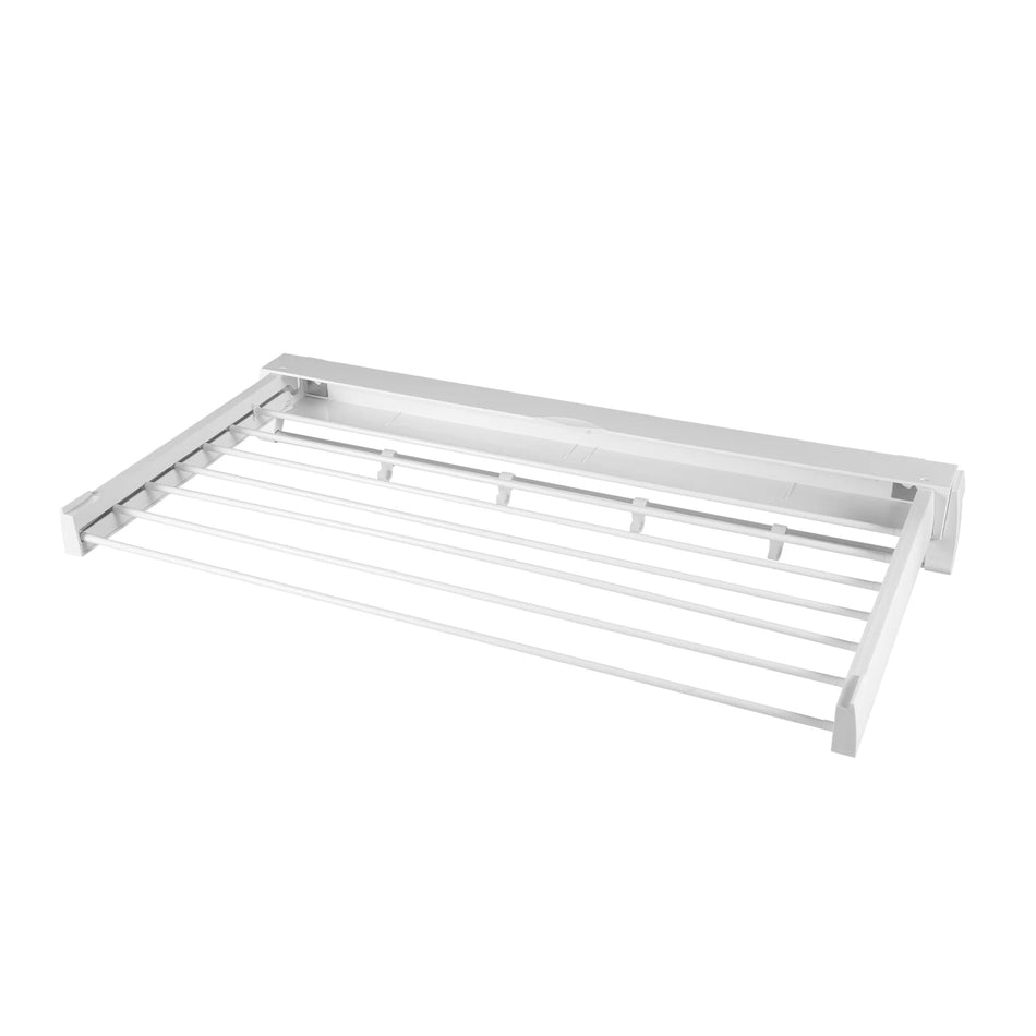 Soporte de pared extensible y plegable de ABS blanco para secado