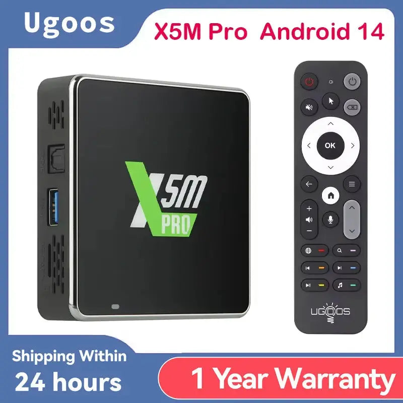 Amlogic S905X5M Android 14 Smart TV Box With 4GB RAM And 32GB Storage by InterCyprus Trading Ltd