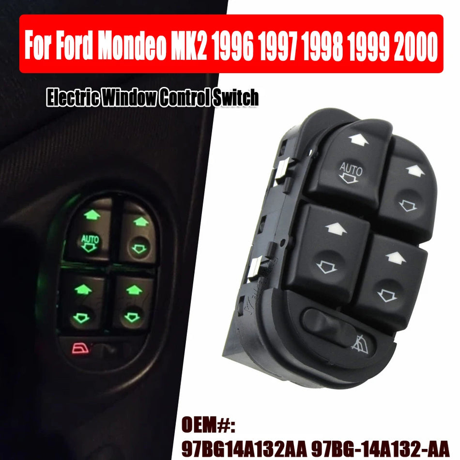 Metalowy Przełącznik Sterowania Szybami Elektrycznymi Do Forda Mondeo MK2 97BG14A132AA