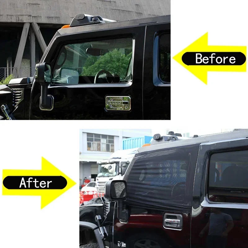 Tendina parasole zanzariera per Hummer H2 2003 2007 2 pezzi