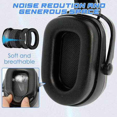 3EZ0000 Cap Mounted Ear Muffs &ndash; Bluetooth Enabled for Music